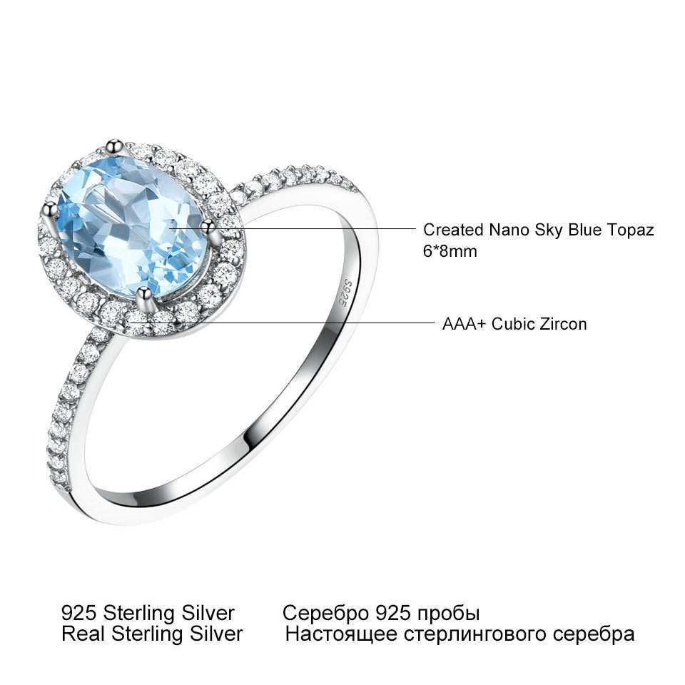 Oval Classic Morganite Ring Female Jewellery