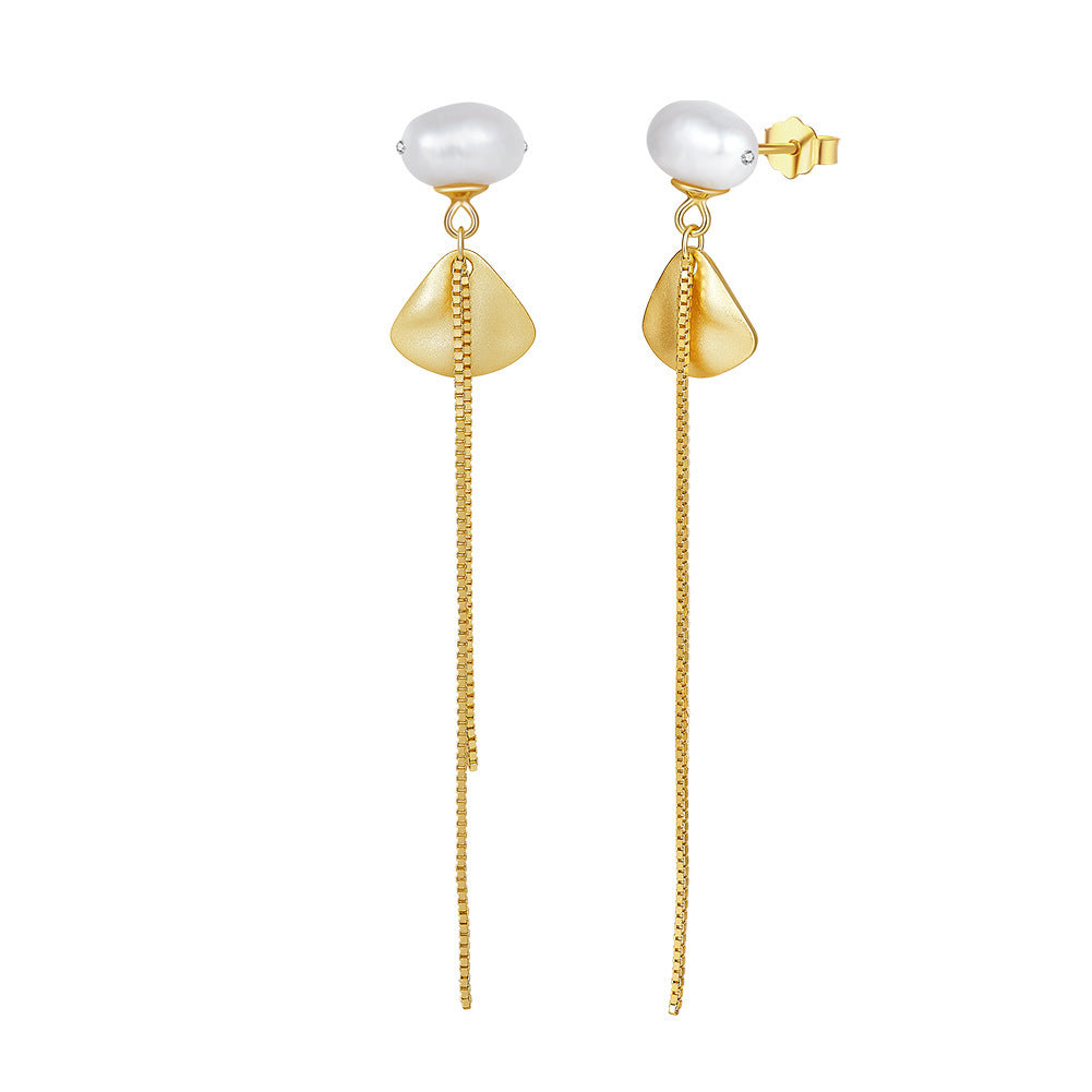 Wide Range of S925 Sterling Silver Natural Pearl Earrings