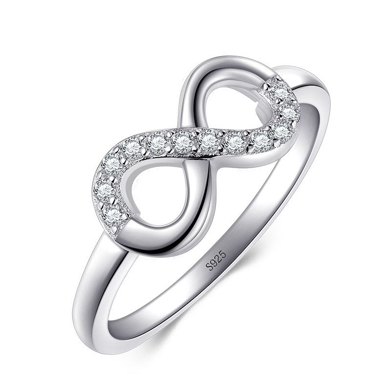 S925 Silver Infinity Ring