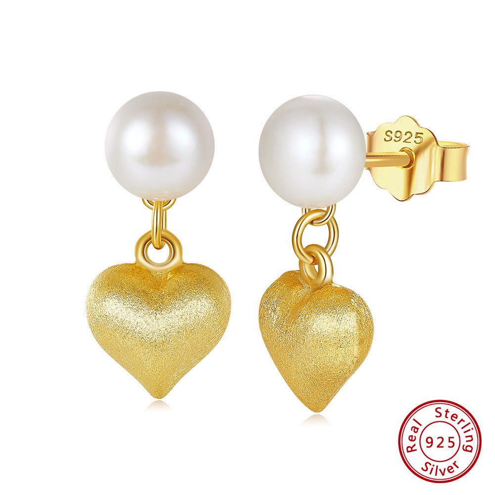 Wide Range of S925 Sterling Silver Natural Pearl Earrings