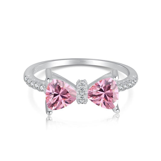 S925 Sterling Silver Bow Ring