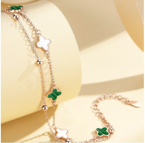 Clover Bracelet Women S925 Sterling Silver