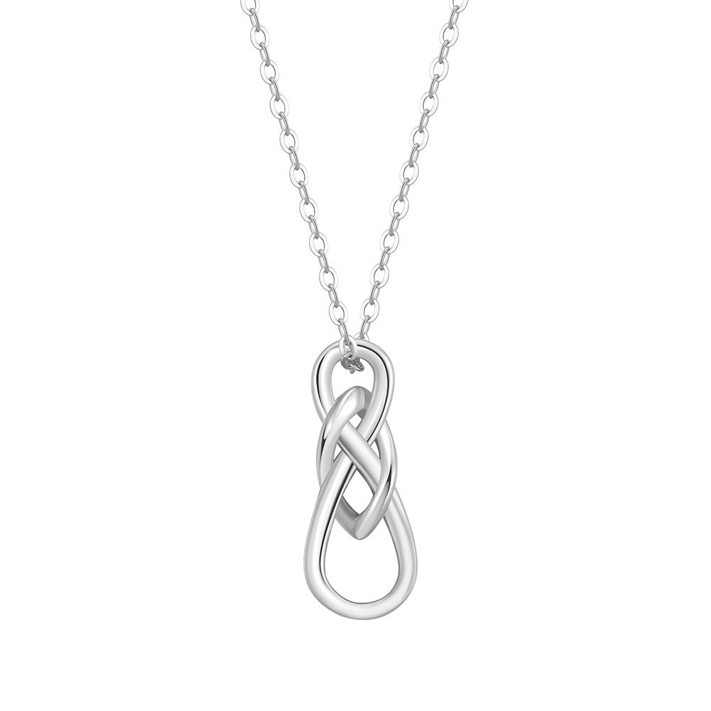 S925 Silver Infinite Character Celtic Knot Pendant Necklace