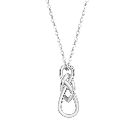 S925 Silver Infinite Character Celtic Knot Pendant Necklace