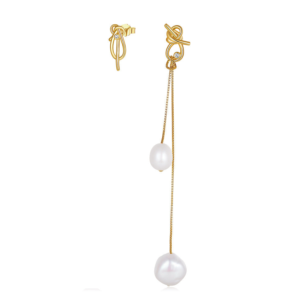 Wide Range of S925 Sterling Silver Natural Pearl Earrings