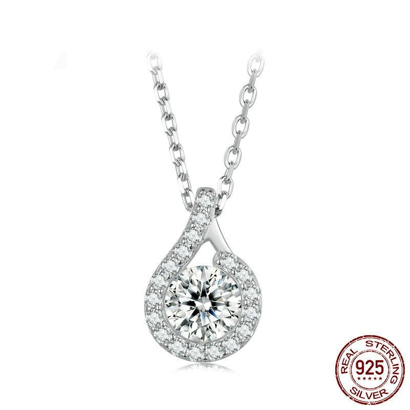 Moissanite Necklace S925 Sterling Silver