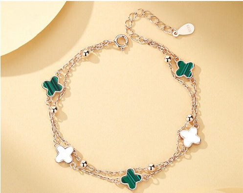 Clover Bracelet Women S925 Sterling Silver