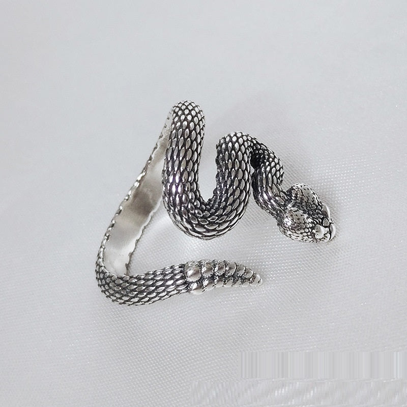 Sterling Silver S925  Vintage Rattlesnake Ring