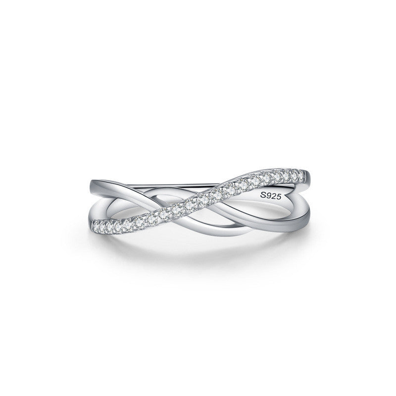 S925 Sterling Silver Cross Ring