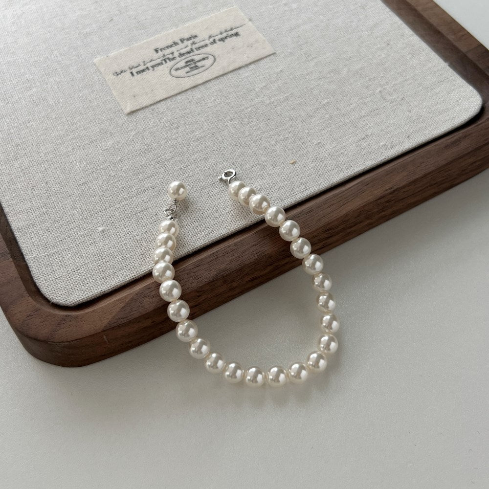 S925 Sterling Silver Pearl Bracelet