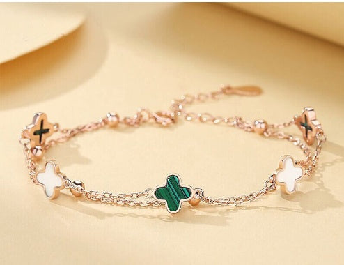 Clover Bracelet Women S925 Sterling Silver