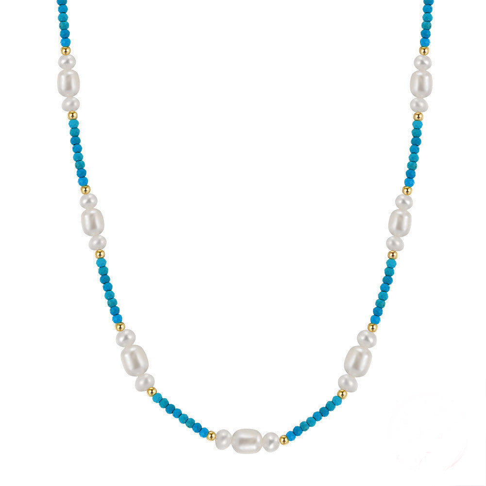 925 S.Silver Baroque Pearl Necklace