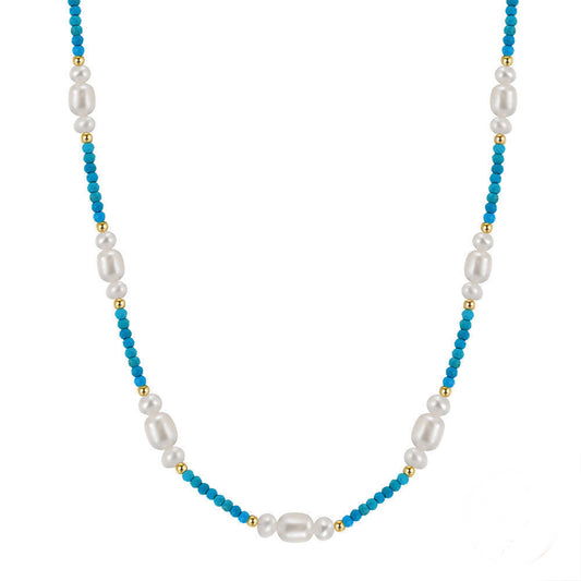 925 S.Silver Baroque Pearl Necklace