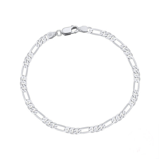 S925 Sterling Silver Figaro Bracelet