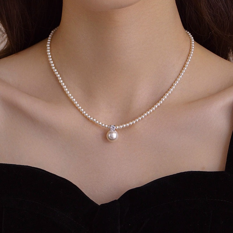 S925 Sterling Silver Pearl Necklace