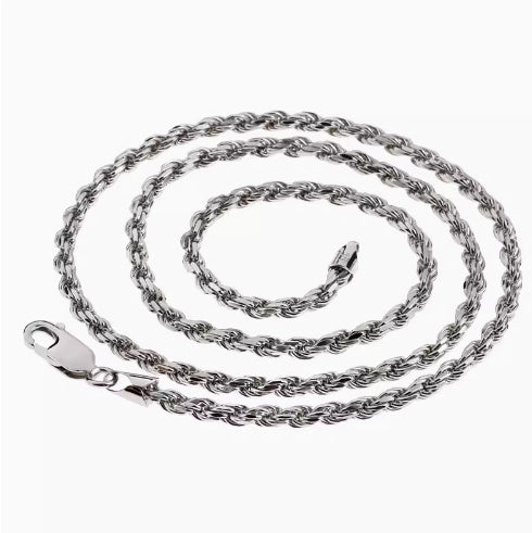 S925 Silver Rope/Twists Chain