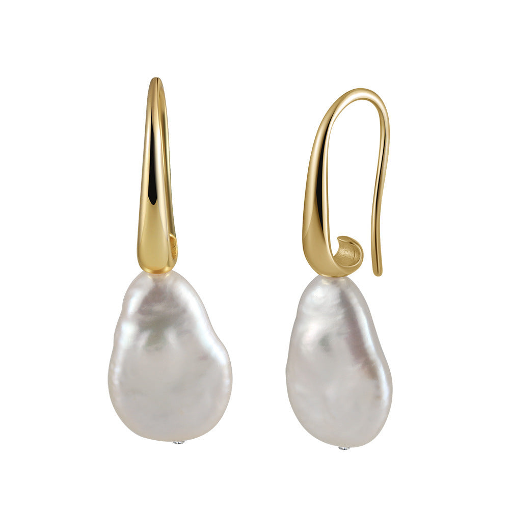 Wide Range of S925 Sterling Silver Natural Pearl Earrings