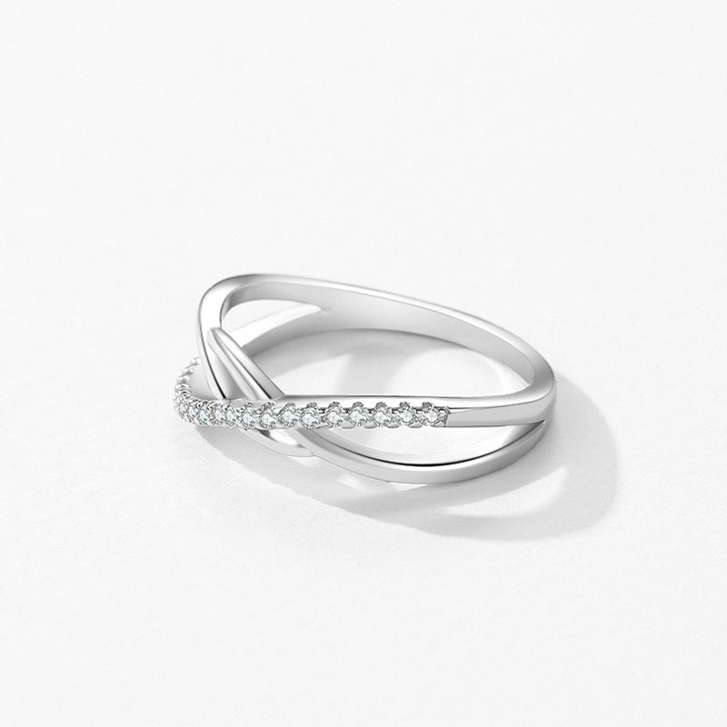 S925 Sterling Silver Cross Ring