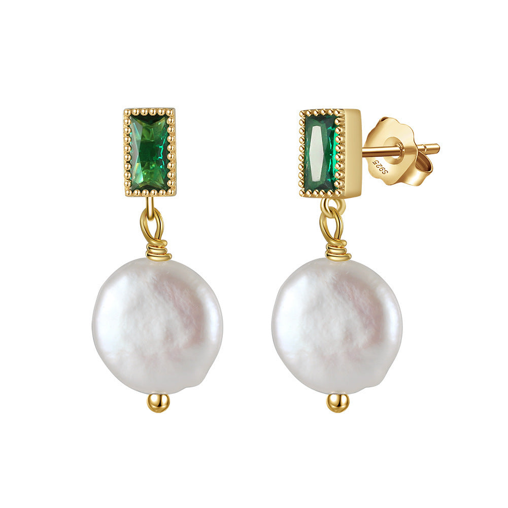 Wide Range of S925 Sterling Silver Natural Pearl Earrings