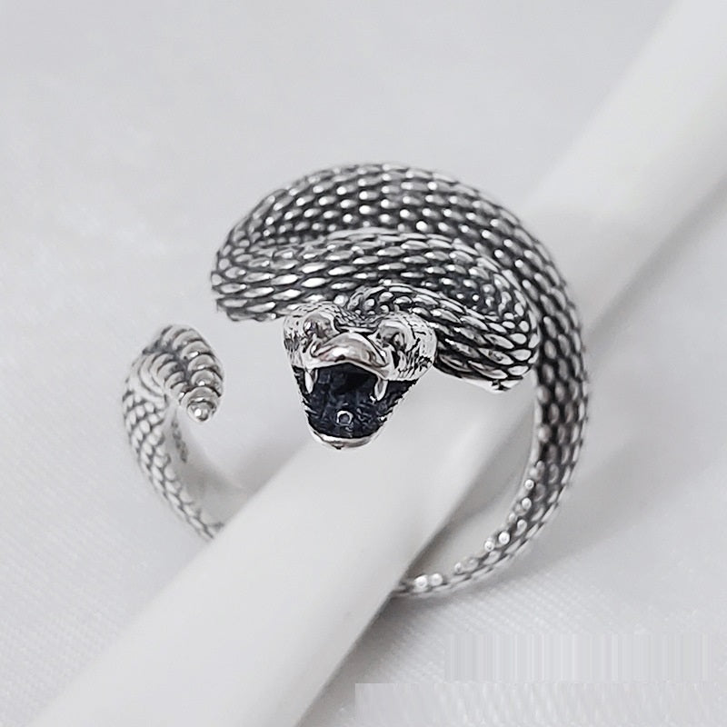 Sterling Silver S925  Vintage Rattlesnake Ring